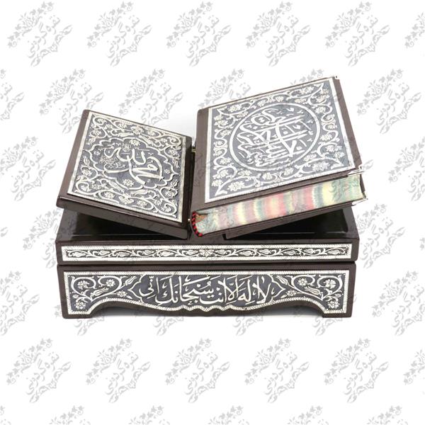 قرآن رحلی صندوقی سیاه قلم ساده سایز4کد4/1200/4/330